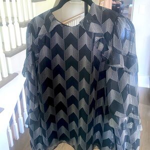 Ted Baker Mowenna blouse with ruffle detail, size 4